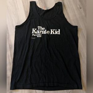 1989 Vintage‎ The Karate Kid part lll 3 Movie promo muscle shirt sz L